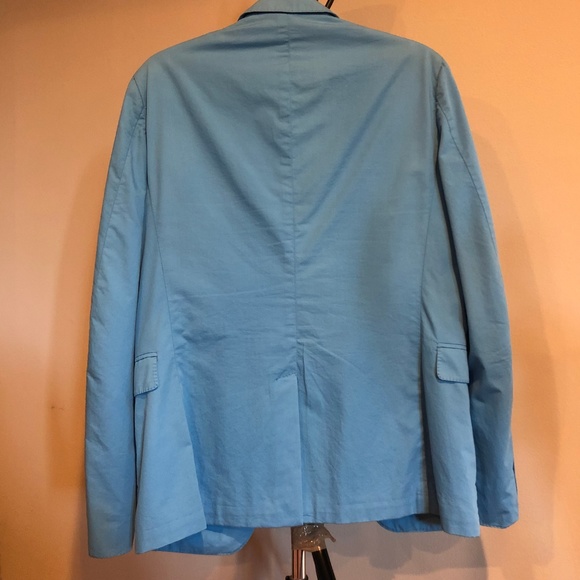 Burberry London Cotton Blazer in Blue - Picture 3 of 8